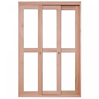 Imagem de Porta Janela com 3 Caixilhos de Correr para Vidros Inteiros e sem Venezianas Rondosul Natural