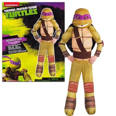 Imagem de Teenage Mutant Ninja Turtles Costumes for Boys - TMNT Halloween Costume for Kids with Muscle Bodysuit, Mask, Shell, More (Donatello, 4-6)
