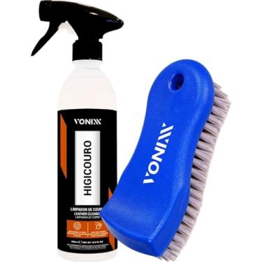 Imagem de Kit Higicouro Escova Macia Limpa Banco De Couro Vonixx