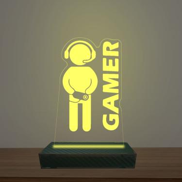Imagem de Luminária Led 3d Gamer Abajur Luxo
