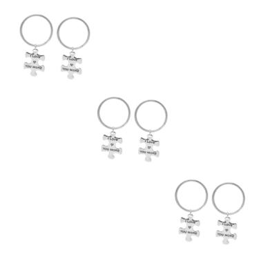 Imagem de GALPADA 3Pcs Par prendedores de roupa decorativos acessórios luau presente de dia namorados anéis de promessa para casais anéis para casais chaveiro anel de presente de amantes Moda