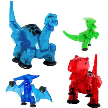 Imagem de Pacote Stikbot Dino com 4 pacotes, conjunto de 2 Stikbot Dinos e 2 Stikbot Mega Dinos
