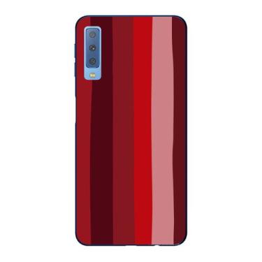Imagem de Capa Case Capinha Samsung Galaxy A7 2018 Arco Iris Vermelho - Showcase
