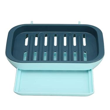 Imagem de Suporte para Saboneteira de Dupla Finalidade, Design de Formato Exclusivo, Drenante e Destacável, Material ABS