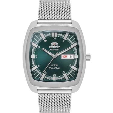 Imagem de Relógio Orient Masculino Ref: F49ss030 E1sx Automático Retangular Prateado