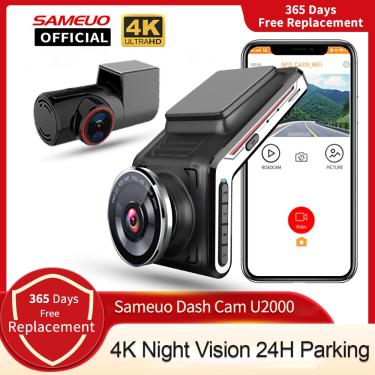 Imagem de U2000 Frente e Traseira Dash Cam  1440P View Camera Lens  DVR de carro com 2 gravadores de vídeo
