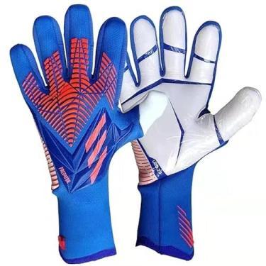 Imagem de Luvas de goleiro, luvas de futebol juvenil, luvas de goleiro de futebol de látex masculino profissional, luvas de goleiro de futebol de proteção de dedo