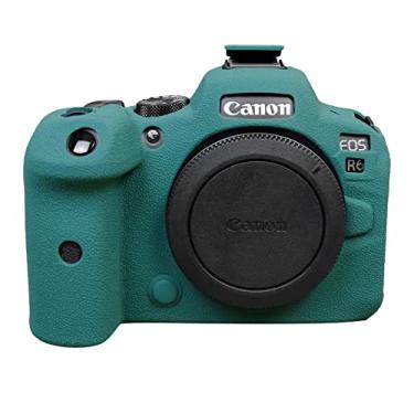 Imagem de Rieibi Capa para câmera EOS R6 R6 Mark II, capa de silicone para câmera digital Canon eos R6 R6 Mark II, capa protetora de silicone para Canon R6 R6 Mark II - verde