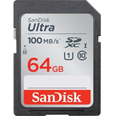 Imagem de Cartão De Memória Sandisk Sdxc Ultra 64Gb 100 Mb/S