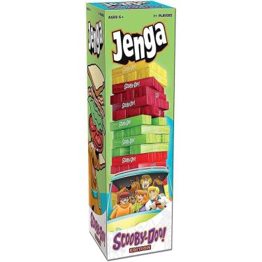 Imagem de Jenga Game USAopoly Scooby-Doo Edition para crianças de 6 anos ou mais