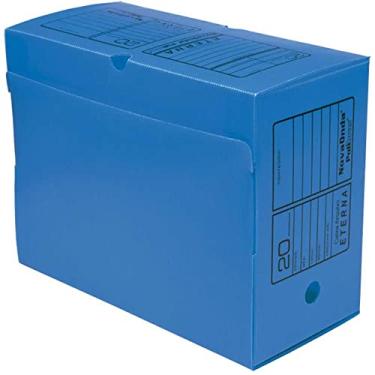 Imagem de Caixa para Arquivo Morto Gigante, Azul, Novaonda, 10 Unidades, Polibrás