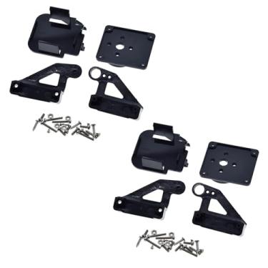 Imagem de ThtRht 2 unidades Pan Tilt Camera Servo Horns Mount Bracket Plataforma Anti-vibração Suporte de cabeça para aeronaves 2 eixos FPV Avião PTZ Fotografia Aérea 9G SG90 ESP32-CAM Drone Arduino Raspberry