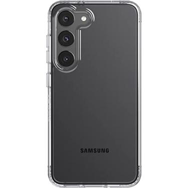 Imagem de tech21 Evo Clear para Samsung Galaxy S23 – Capa de telefone transparente antiamarelamento resistente a arranhões com proteção contra quedas de 3,65 m