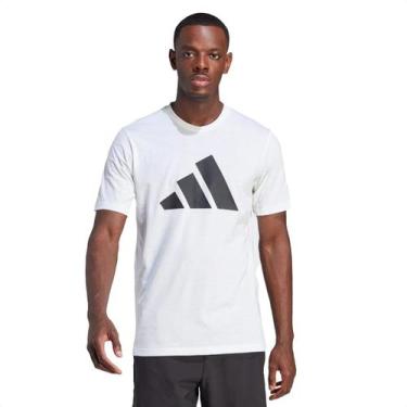 Imagem de Camiseta Adidas Training Essentials Logo Branco E Preta - Masculina