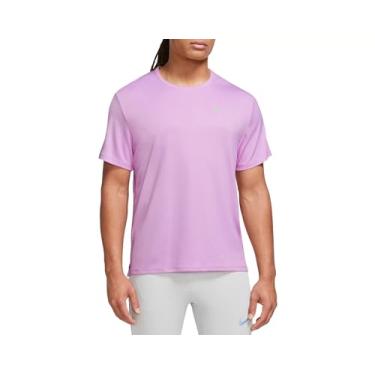 Imagem de Nike Camiseta masculina de corrida Dri-Fit UV Miler de manga curta, Rush Fuchsia, G