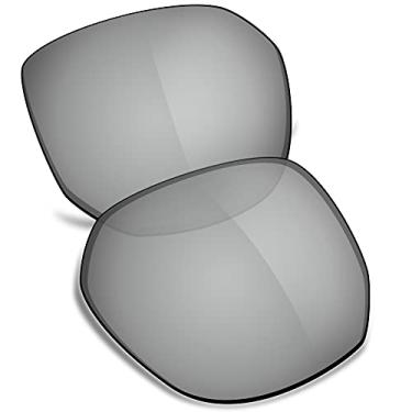 Imagem de TRUSHELL Lentes de reposição polarizadas para óculos de sol Oakley Latch Beta OO9436 Espelhado prateado - Polarizado