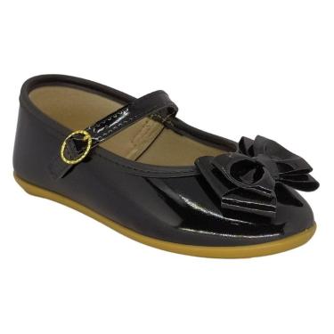 Imagem de Sapatilha Infantil Feminina Pimpolho Lacinho Preta-Feminino