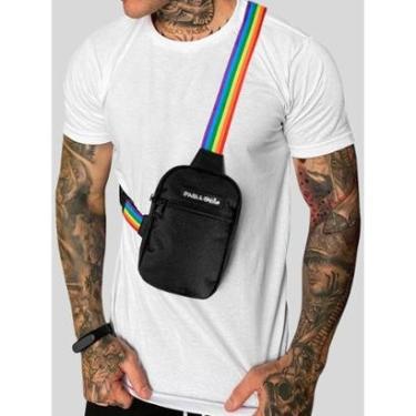 Imagem de Shoulder Bag Masculina Mini Bolsa Necessaire LGBT-Masculino