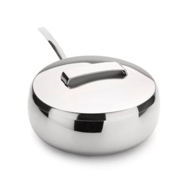 Imagem de Farinheira Grande 600g Aço Inox Colher Açucareiro Mesa Multiuso Queijo Ralado Tempero Condimentos