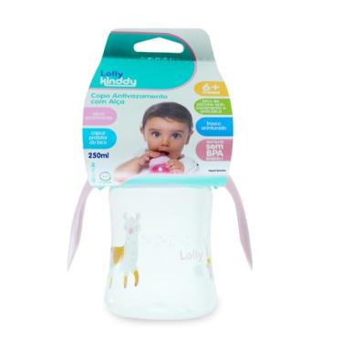 Imagem de Lolly Copo Antivaz.Com Alca 250Ml Rosa