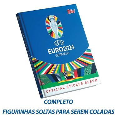 Imagem de Álbum Capa Dura Uefa Euro 2024 Germany Completo Figurinhas Soltas Para Serem Coladas