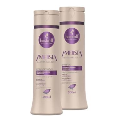 Imagem de Kit Haskell Ametista Desamarelador Shampoo + Condicionador 300ml