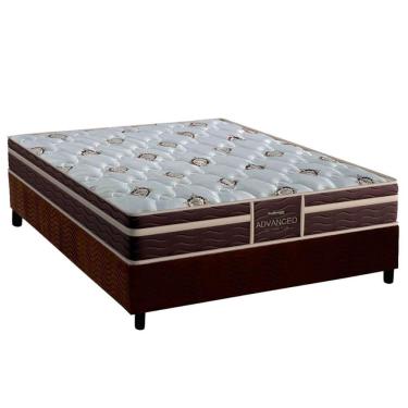 Imagem de Conjunto Box Viúva: Colchão Anatômico Probel Colchão D33 / Firmepedic ProDormir Advanced Tech1500 Plus Brown + Base CRC Suede Brown(128x188)
