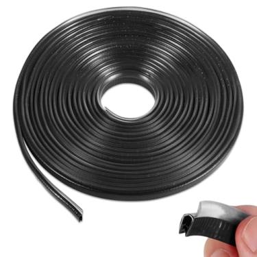 Imagem de SINGARO Protetor de borda de porta de carro de 10 m, protetor de borda de porta de carro de borracha à prova de som, tira protetora de entrada de porta de carro sem cola, aplicável a carros,