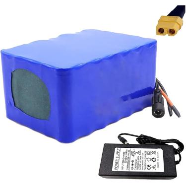 Imagem de Bateria recarregável de bateria de lítio 24V 25,2V 29,4V 8AH / 10AH / 12AH / 15HA / 20AH Bateria de substituição à prova d'água PVC com proteção BMS para motor 200W 300W 500W 25.2V20AH, 25.2