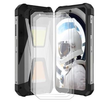 Imagem de AQGGIIXY [Pacote com 3] Protetor de tela compatível com Unihertz Tank 3S (6,7 polegadas), bordas de arco de vidro temperado 2,5D, dureza 9, HD, sem bolhas para Unihertz Tank 3S