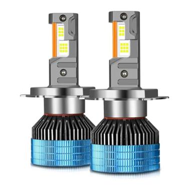 Imagem de Farol alto T17 H7 H4 H11 H13 9005 9006 9012 150W automotivo três tubos de cobre LED lâmpada de farol 20000LM LED luz do carro 6000K branco frio, kit de conversão de chip CSP ultra brilhante de type4