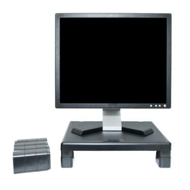 Imagem de Suporte para monitor de mesa ergonômico. Retangular. - Multilaser