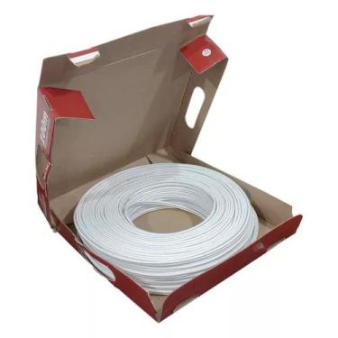 Imagem de 1 Unidade Cabo Coaxial Rf 4,0mm + Bipolar Cftv 100m Malha 95 - StarBra