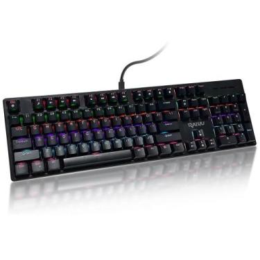 Imagem de Gaming Mechanical Keyboard, Type-c Wired Keyboard/Blue Switch - PONTO 