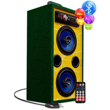 Imagem de Caixa Corujinha Residencial Player Bluetooth Vertical Brasil - Oesteso