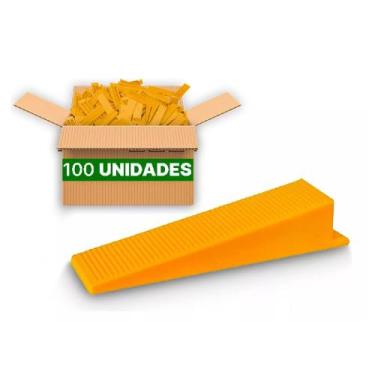 Imagem de Kit cunha titanium p/ nivelamento de piso porcelanato 100pcs, UNIC, UN