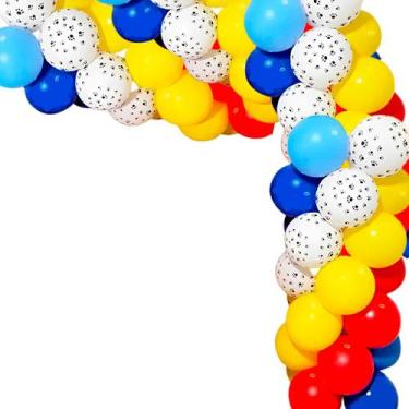 Imagem de Kit Arco descontruído balão Patrulha Decoração Festa 175 pçs - joy