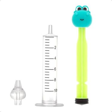 Imagem de Lavador nasal seringa dino pra bebes - BUBA, VERDE
