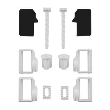 Imagem de Conjunto Parafuso Fixação De Assentos Sanitários Preto Astra