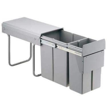 Imagem de Lixeira Dupla Deslizante 02 Baldes 30l 245xx385x480mm Hafele