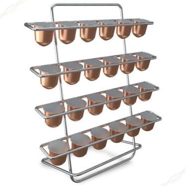 Imagem de Suporte para 24 Capsulas Nespresso em Aço - Porta Capsula de Cafe - St