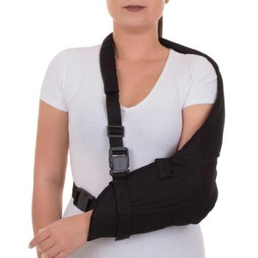 Imagem de Tipóia Ombro Braço Pós Operatório Dupla Tecido Velpeau Bilateral Preto