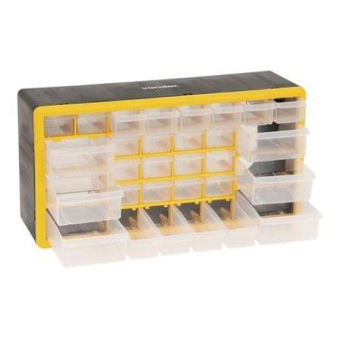 Imagem de Organizador Plástico Opv 0300 Vonder 61.08.300.000, Preto/Amarelo