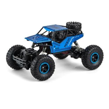 Imagem de Carro Carrinho De Controle Jeep Rally Off-road 4x4 Rock, Azul