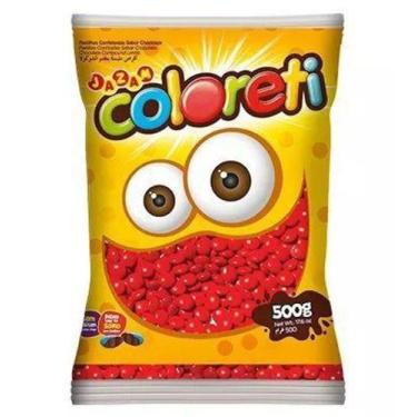 Imagem de Chocolate Confeito Coloreti Vermelho 500gr - Jazam - BOACOMPRAONLINE