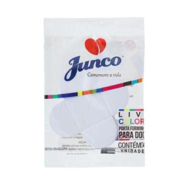 Imagem de Forminha de Papel Junco 4 Pétalas Branca com 10 Unidades