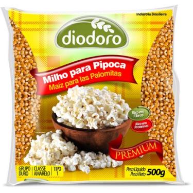 Imagem de Milho de Pipoca Premium Diodoro 500 gramas