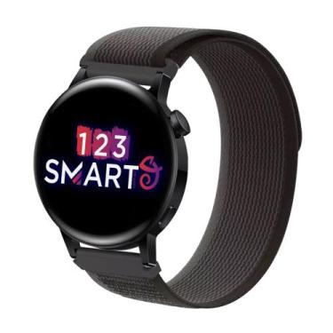 Imagem de Pulseira Nylon Nova para GT2 42mm e GT3 42mm - Preto com Cinza - 123Sm
