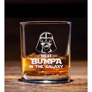 Imagem de QPTADesignGift Copo de uísque Best Bumpa In The Galaxy - Presente Star Wars - Darth Vader - Copo de uísque Bumpa - Dia dos Pais - Presente de aniversário para pai - Tio - Avô da filha filho esposa