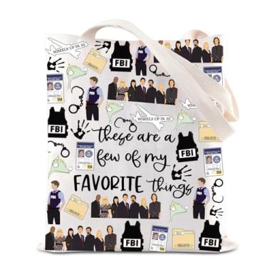 Imagem de ENSIANTH Sacola inspirada em filmes criminosos, presente de clube do crime verdadeiro, bolsa de mão para fã de crime real, unidade de análise comportamental presente, Até 30 sacos, Large